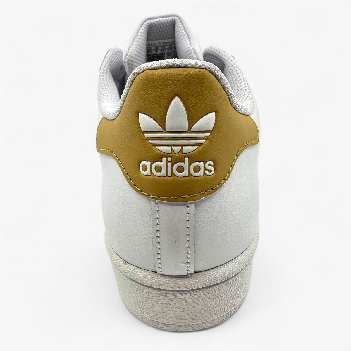 Adidas Superstar White Golden Beige Mens Athletic Sneaker (HP5500)