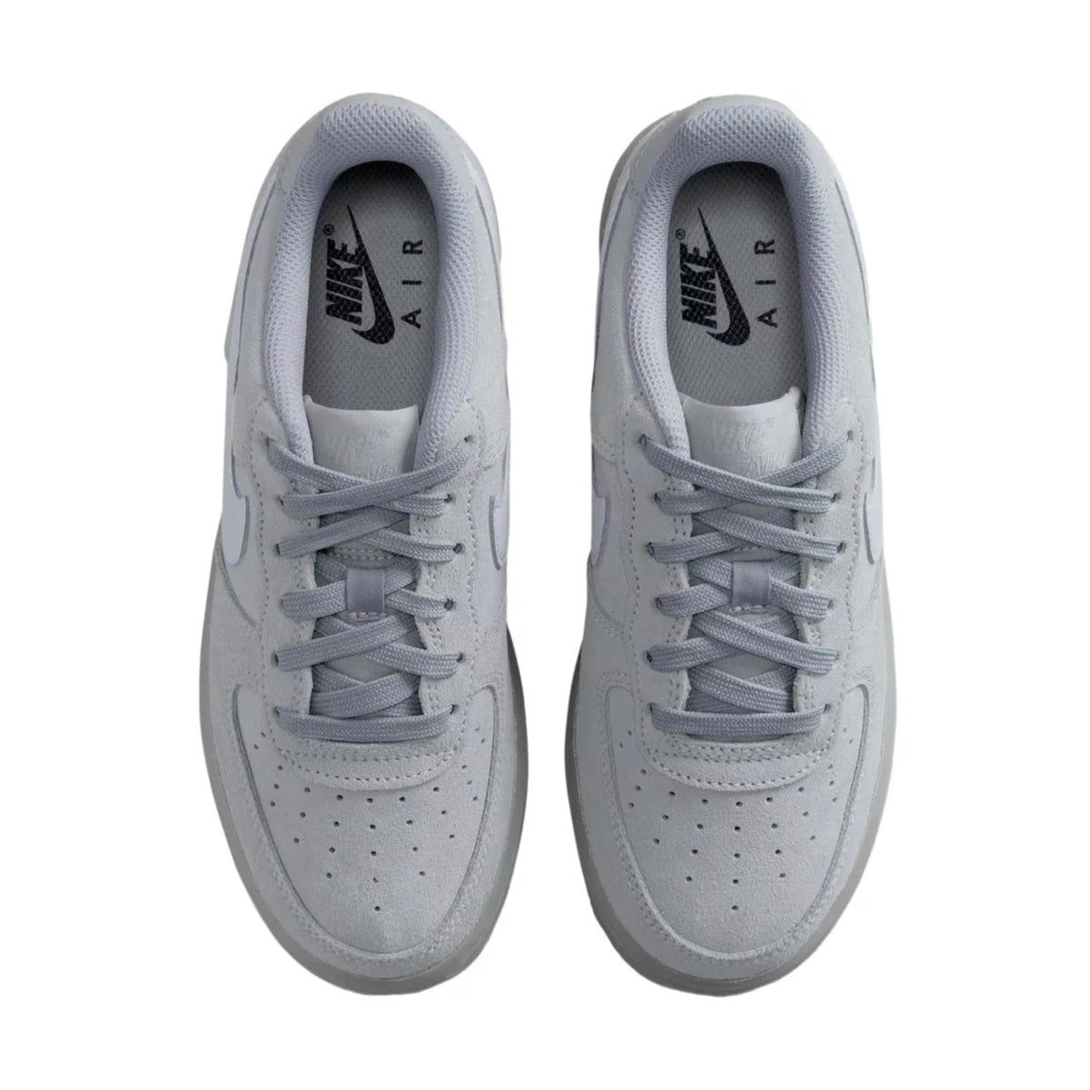 Big Kid's Nike Air Force 1 LV8 Wolf Grey/Wolf Grey-Black (BQ5485 003)