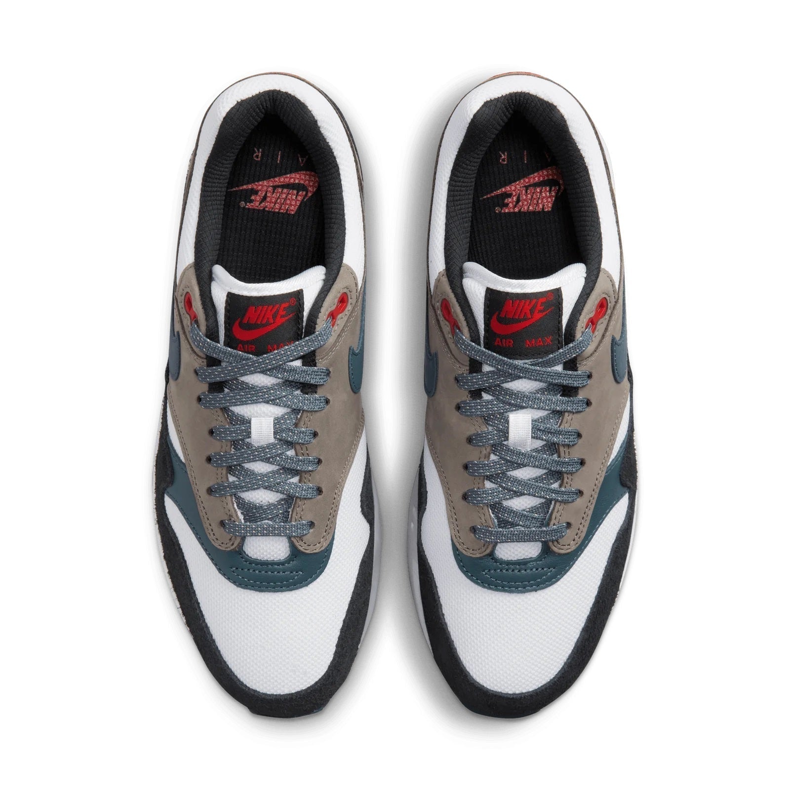 Men's Nike Air Max 1 PRM "Escape" White/Slate Blue-Black (FJ0698 100)