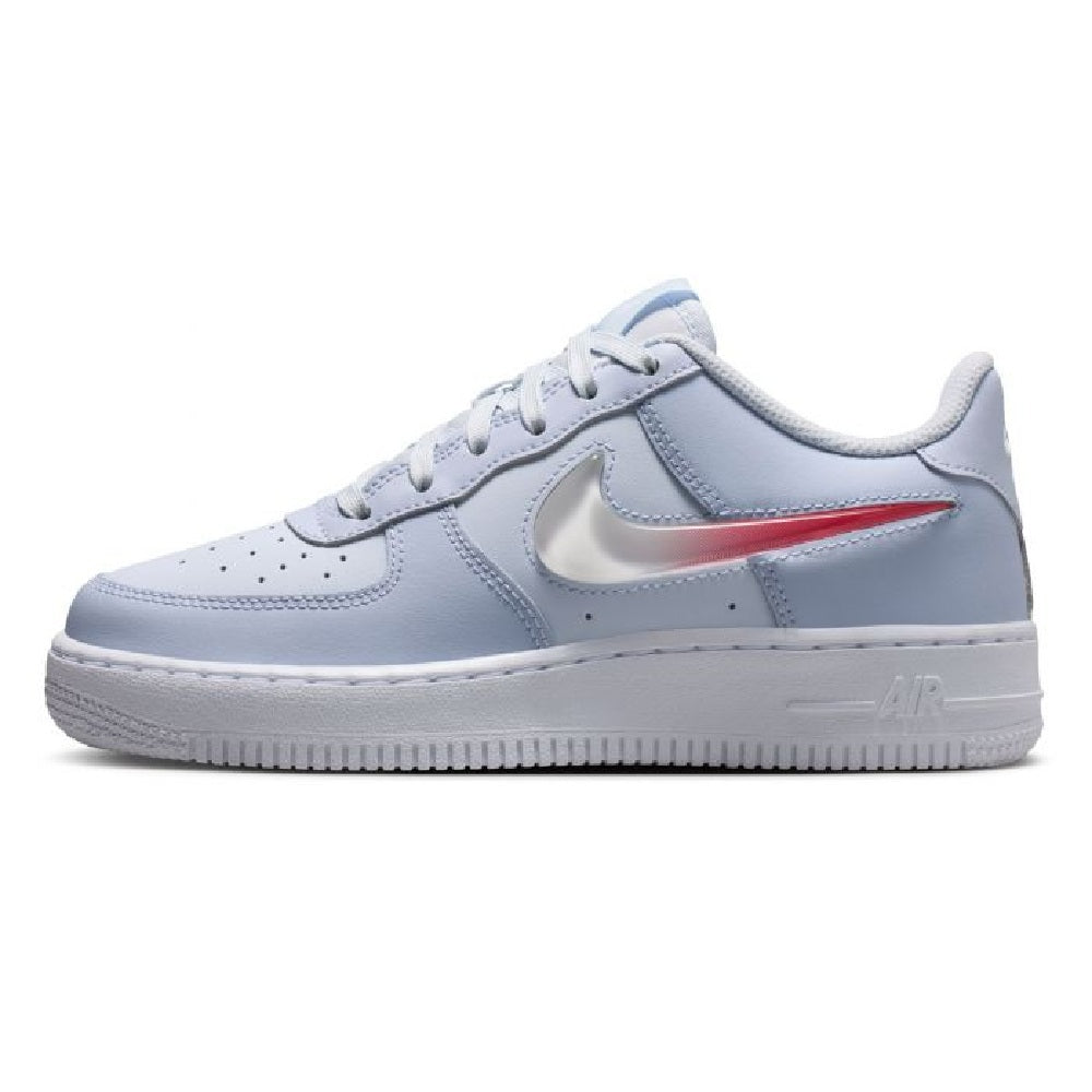 Big Kid's Nike Air Force 1 JES Football Grey/Tropical Pink (IR0595 001)