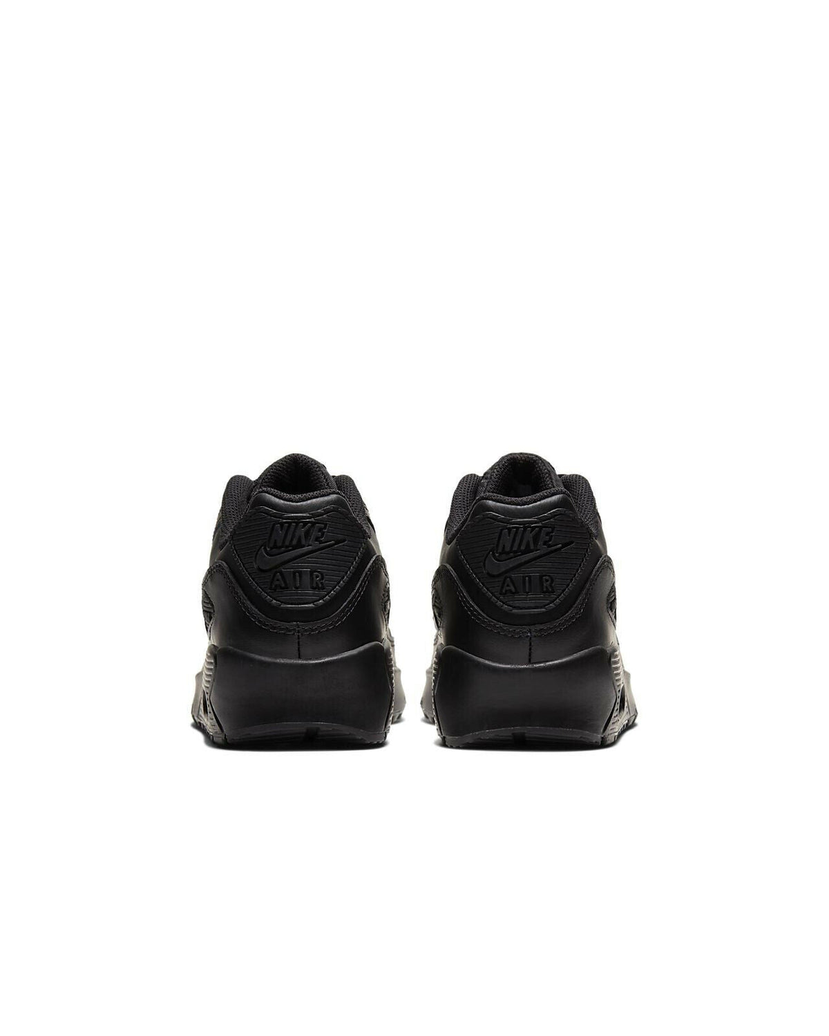 Big Kid's Nike Air Max 90 LTR Black/Black-Black-White (CD6864 001)